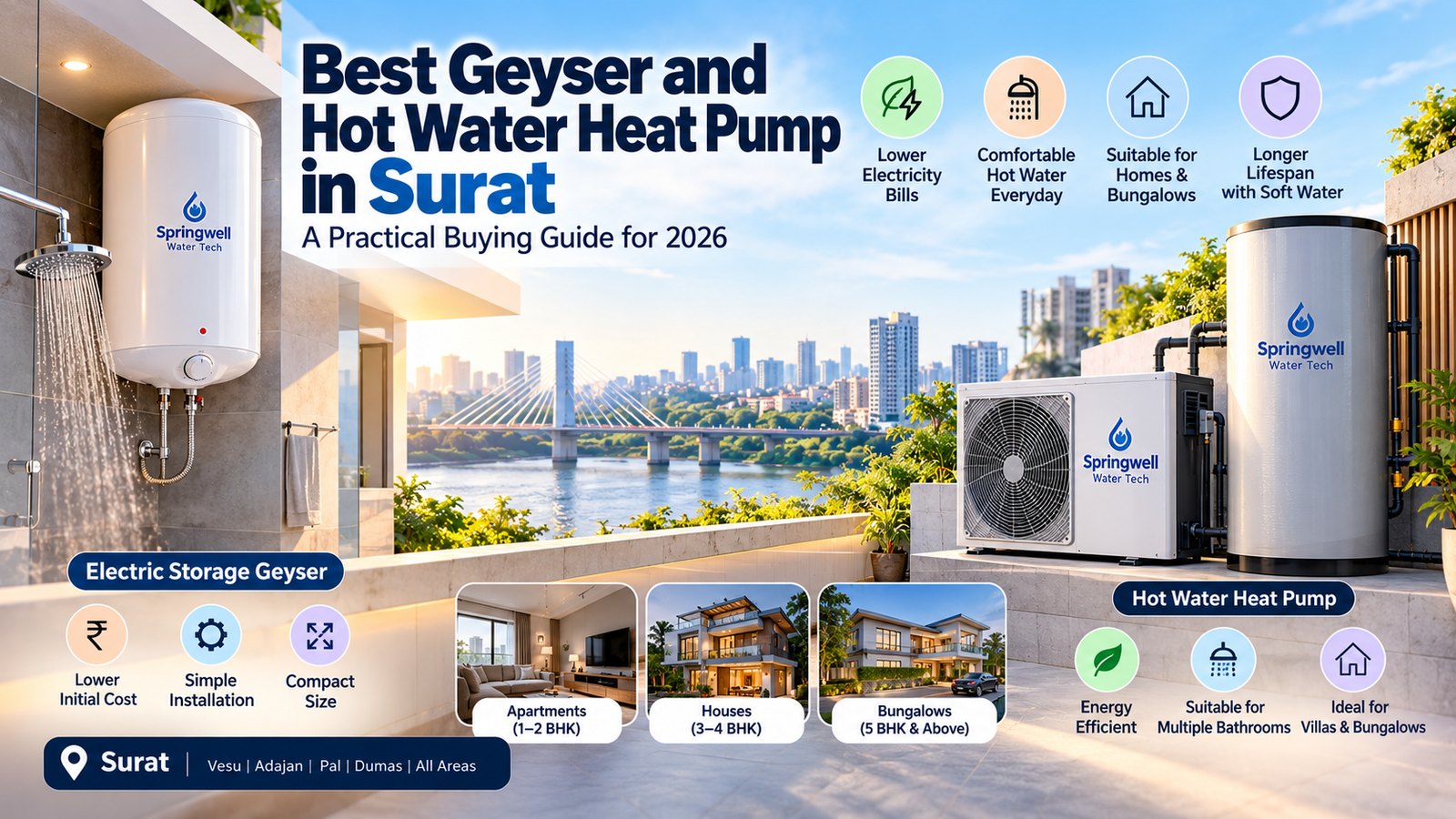 Best Geyser and Hot Water Heat Pump in Surat: A Practical Buying Guide (2026)