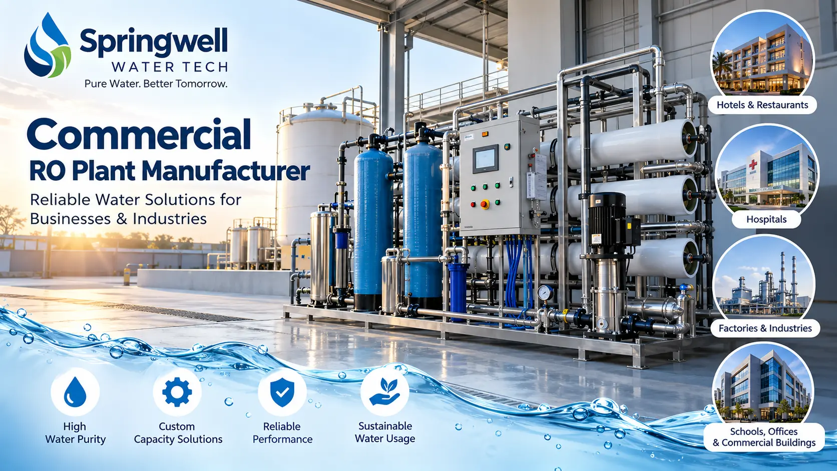 Commercial RO Plant Manufacturer: How to Choose the Right System for Your Business